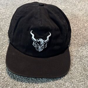 One Clothing Black Cap with White Design